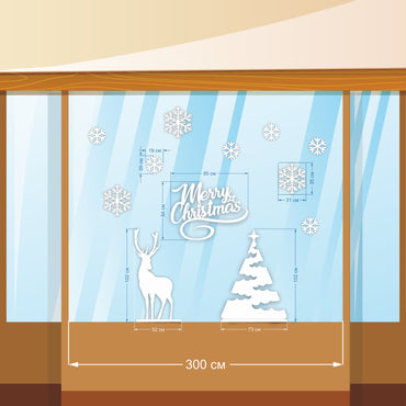 Декорації для вітрини 3 м