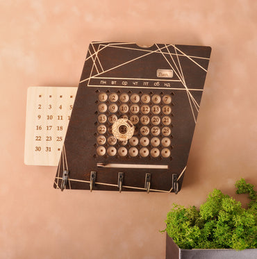 Настінний вічний календар - ключниця 220702