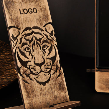 Дерев'яна підставка під телефон з логотипом PT31_A