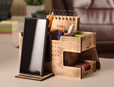 Офісний органайзер з вічним календарем та логотипом 320102_OW