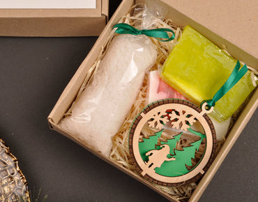 Новорічний бокс з милом ручної роботи 120226N