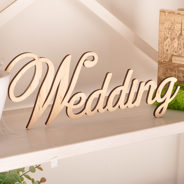 Декоративне слово з фанери "Wedding" W0093