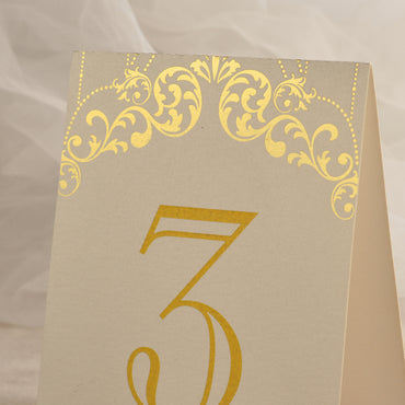 Номерок на стіл з ажурним візерунком bt09003