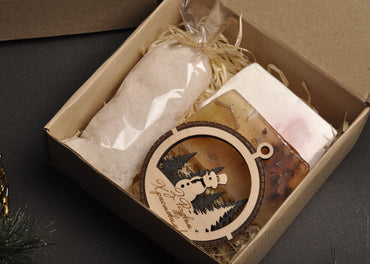 Новорічний бокс з милом ручної роботи 120220N