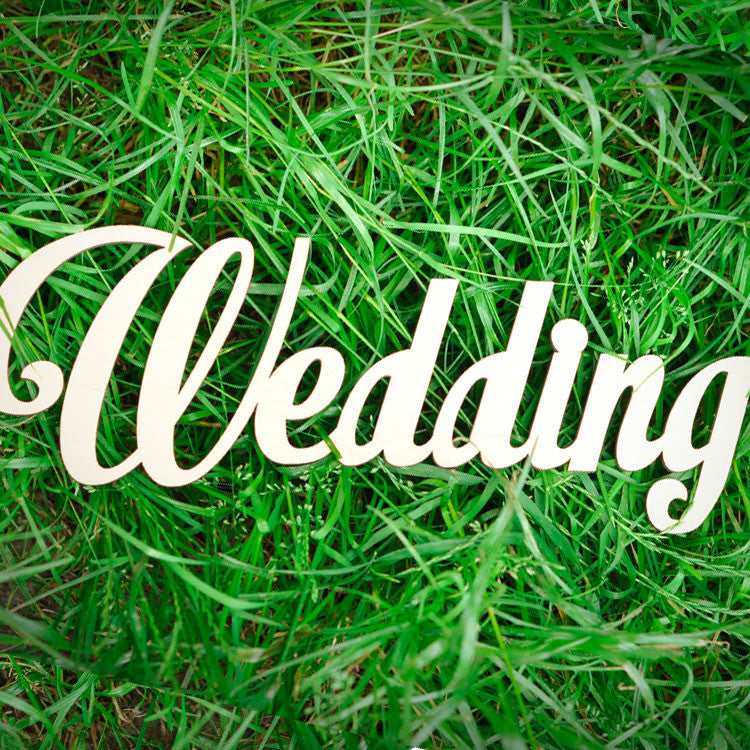 Дерев'яне слово "Wedding" W0046