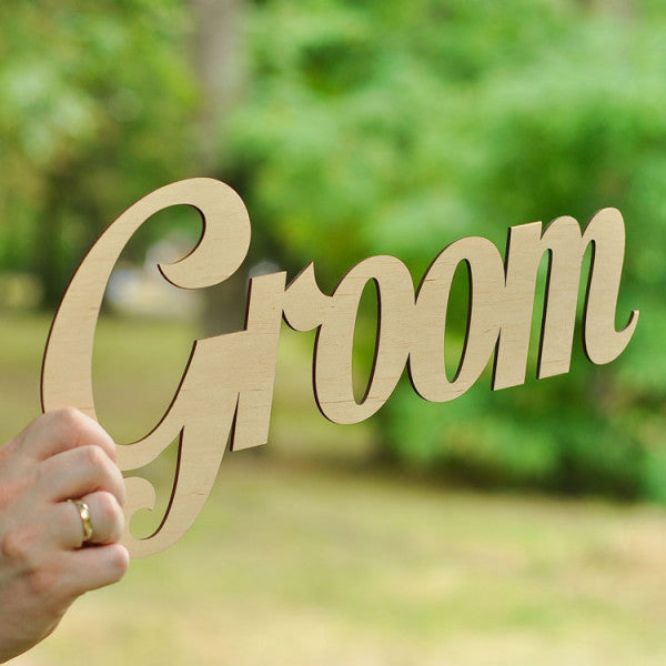 Дерев'яне слово "Groom" W0053