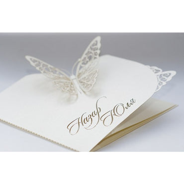 свадебные приглашения с бабочками весільні запрошення з метеликами