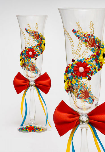 Весільні бокали f15