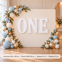 Об’ємний напис ONE для фотозони — настінний, 4 см
