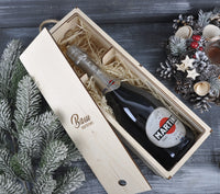 Подарункова дерев'яна коробка для шампанського AL101