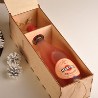 Подарункова дерев'яна коробка для шампанського AL105