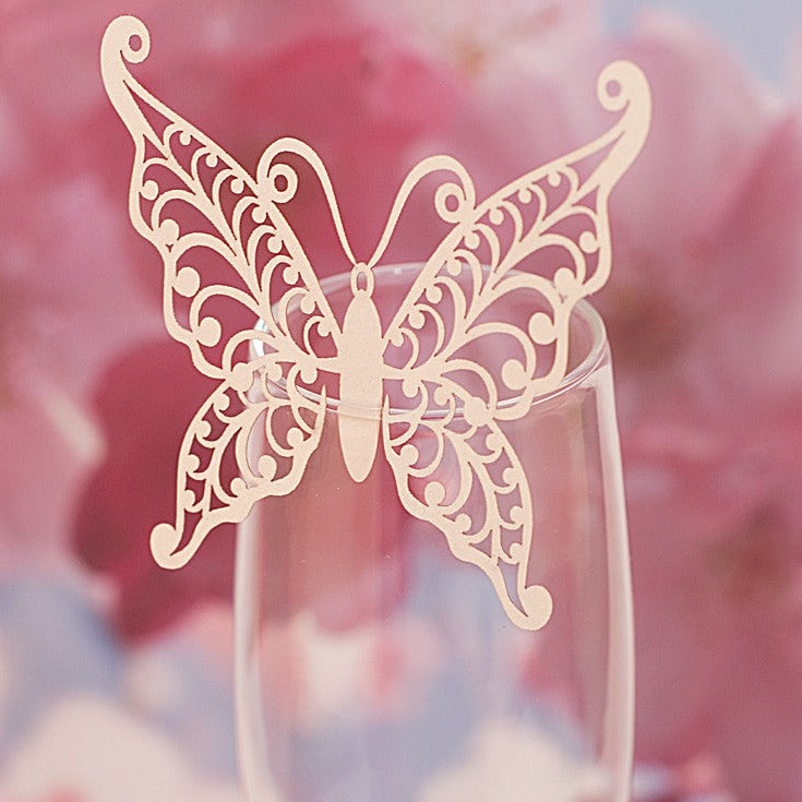 декоративний метелик на келих, декоративная бабочка на бокал