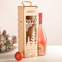 Подарункова дерев'яна коробка для шампанського AL235