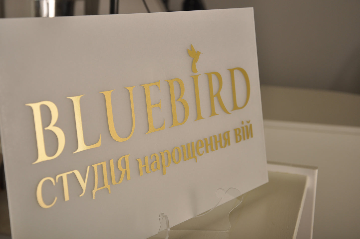 Логотип на акрилі без підсвітки