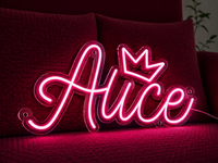 Неонова вивіска з Ім'ям Alice 47x24 см