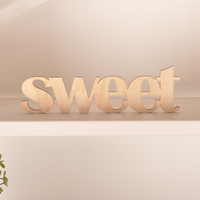 Декоративне слово Sweet з фанери W0075