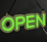 Неонова вивіска «OPEN» 27 × 11 см
